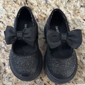 Cat & Jack Black Glitter Kids Shoes